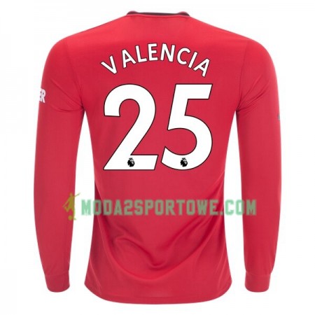Koszulka Manchester United Antonio Valencia 25 Domowe Stroje Piłkarskie 2019/20 Długi Rękaw